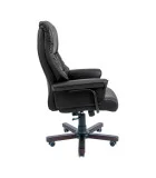 Congress armchair, upholstery Leather Lux Black combined order